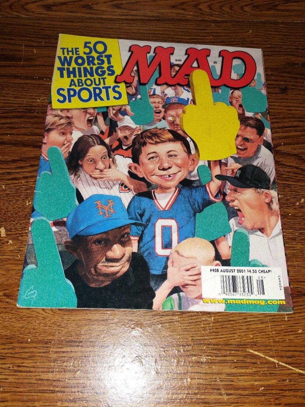 Mad Magazine #408 (Aug. 2001) The 50 Worst Things About Sports